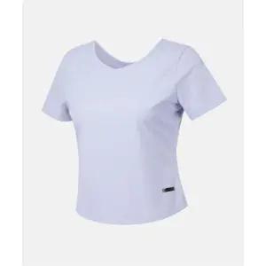 데상트 우먼스 세미 크롭 반팔 티셔츠 라벤더(SQ322PTS72) SQ322PTS72_LVND 279263