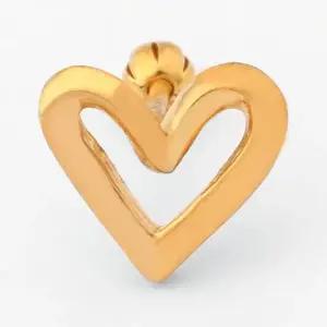 24K 순금 99.9% 빅 하트 피어싱 왼쪽 오른쪽