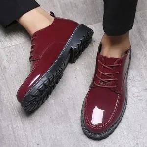 [룽스]구두 더비슈즈 유광 패션 웰트화 ZG-ATM04