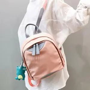 [신상오픈런]키치룩 미니백팩 키링포함 악어 투톤 탑핸들 천가방 (30488588)