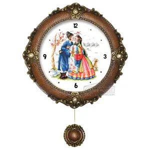 십자수 선물용으로 좋은 시계 완성품 판매합니다.