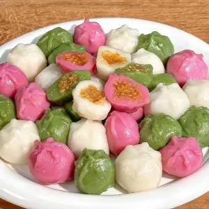 명가삼대떡집 국내산 쌀만 사용한 굳지않는 삼색 꿀떡 1kg(45~46개입)