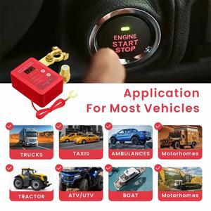 최신 12V 260A 킬 스위치 원격 배터리 분리 Led 전압 디스플레이 자동 트럭 용 차단