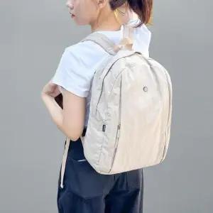 [신상오픈런]여성용 캐주얼 단색 나일론 대용량 지퍼 학생용 백팩 (41316328)