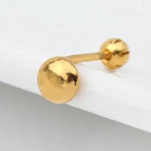 24K 순금 99.9% 납작콩 피어싱