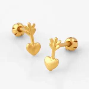 24K 순금 99.9% 큐피트 화살 피어싱