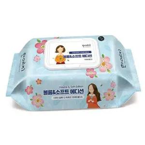아기용 물티슈 도톰한 플레인 신생아 아기 물티슈 대용량 캡형 무향 휴대용 청소용 다용도 실내용 어린이