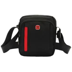 남성 깔끔한 지퍼형 칸막이 포켓 여행용 미니 사각 크로스백