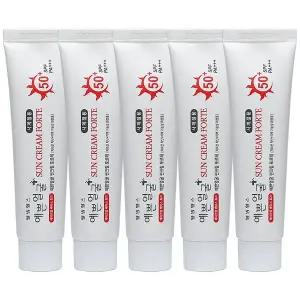 [웰빙헬스] 예쁜얼굴 선크림 포르테 자외선 차단 미백 기능성 SPF50+PA+++ 25g X 5개