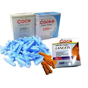 소아용 얇은채혈침 일회용바늘 33G 100개입 여드름니들 주사 펜