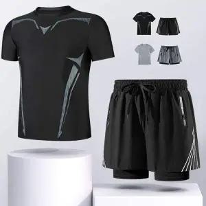 남성 GJ05OW66 수영복 3종세트 실내수영복 반팔 반바지 상하복