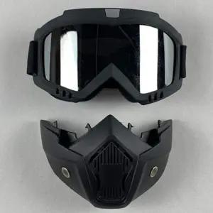 바이크 UI99YU02 고글마스크 자전거 방풍고글 분리형 미러실버