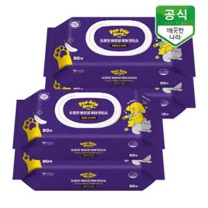 포포몽 도톰한 에센셜 케어 펫티슈 80매 x 4팩