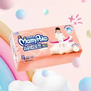 마미포코 팬티형 기저귀 여아 슈퍼컴포트 4단계 132매 1박스 MNS