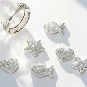 골드앤 실버바 콩알 오브제 3.75g [물고기/별/하트]