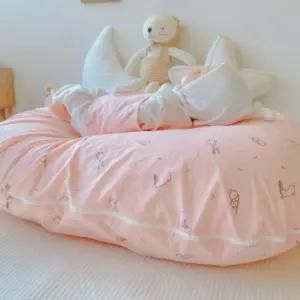 제이앤제나 신생아 역류방지 수유 쿠션 래빗 핑크 9도