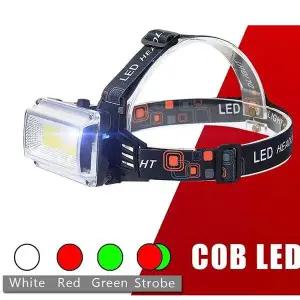 광폭 GB01AW50 COB LED 충전식 헤드랜턴 10W 등산 낚시 랜턴 DH
