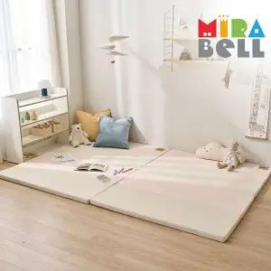 [NS홈쇼핑][미라벨]카라 실리케어 아기유아 층간소음 놀이방 4단 형 폴더매트 120X160 핑크..[35759632]
