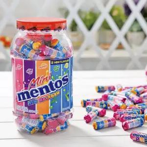 사탕 멘토스 화이트데이선물 사탕선물 미니 뉴레인보우 100입 사무실 간식