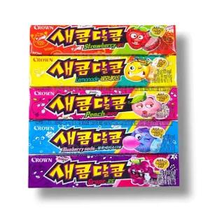 어른간식 크라운 사탕 어린이간식 새콤달콤 5종세트 5가지맛 아이들간식