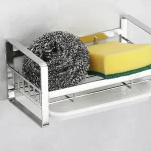 1단 2단 스틸 주방 싱크대 수세미 거치대 정리 용품 걸이