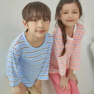 수아팜 [정상가 29900원] 남아 스카이라인 스트라이프 젤리 7부 내의 세트