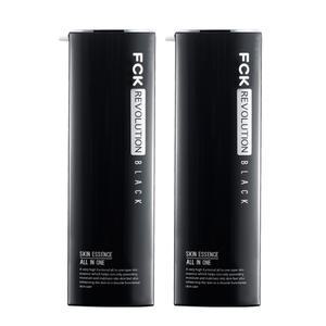 레볼루션블랙 스킨에센스 올인원 130ml x 2개 / 남성화장품 스킨 로션 에센스 / 미백효과+주름개선 기능성