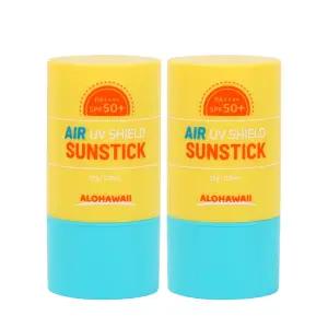 (2개)알로하와이 UV쉴드 에어 선스틱 23g SPF50+ PA++++ /끈적임없는 스틱선크림 선블록 자외선차단제