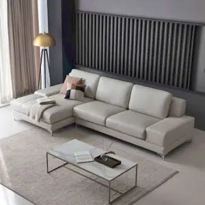 카메라타 4인 카우치형 이태리 통가죽 소파