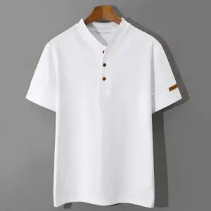 [엠엔씨][MNC] 가죽와펜 헨리넥 반팔티 (MDST790RR)