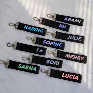 스트랩 키링 제작 네임택 가방키링