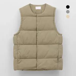 [엠엔씨][MNC] 라운드 스냅버튼 웰론패딩조끼 (MDPD681WA)