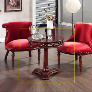 [퍼니프랑] 수입 유럽형 빈티지 엔틱가구 TR 32 밀란 레드 거실 테이블