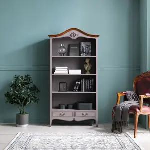 [퍼니프랑] 수입 유럽형 빈티지 엔틱가구 RG 22 아트퍼니 그레이 중역 책장