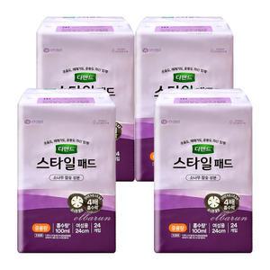 디펜드 스타일 패드 여성용 중용량 24매x4팩 /요실금패드 기저귀