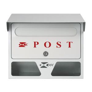 지붕 우편함 화이트 갓 우체통 단독 편지함 벽걸이 컬러우편함