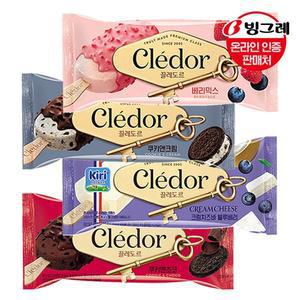 [빙그레] 끌레도르 바 4종 24개 /초코/쿠앤크/베리믹스/블루베리