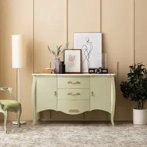 [퍼니프랑] 수입 유럽형 빈티지 엔틱가구 RG 45 샤론 그린 주방 수납