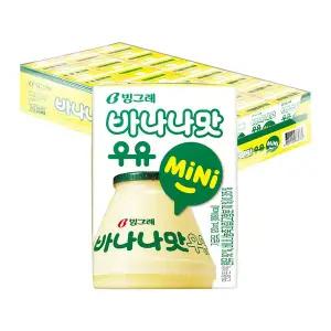 [빙그레] 바나나맛 우유 미니 120ml 24팩 / 멸균우유