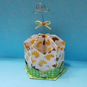 육각연필통 종이접기패키지 만들기