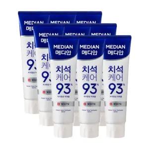 메디안 치석케어 화이트 치약 120g 3입 3개