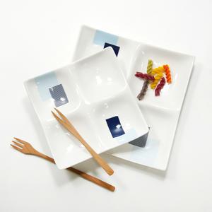 한국도자기 라인얼라이브 4칸 나눔접시 사절 네칸접시