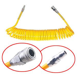 우레탄 코일호스 카플러 닛플 8 10 12파이 5M 7.5M 10M 일체형 에어호스 파워 카플링 장착 에어타카 에