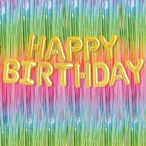 [파티공구]파티 장식 수술 커튼 파스텔 레인보우 데코 소품 용품 생일 홈 이벤트