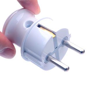 국산 둥근형 접지플러그 일자형 220V 전기 콘센트 현대 접지 둥근 일자 플러그 전선 연결 콘선트