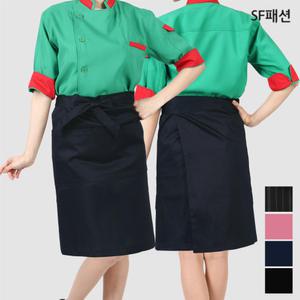 허리 고리 넓은 허리 앞치마 단체 서빙 카페 가정 주방 유니폼