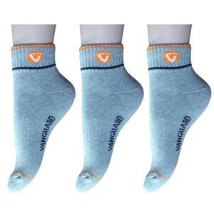 뱅가드 이중쿠션 스포츠양말 족구 런닝 골프 배드민턴 남성용3켤레 회색