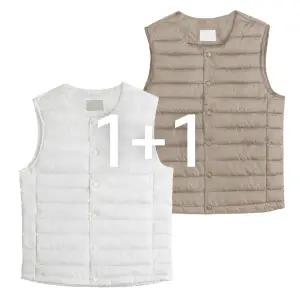 [엠엔씨][MNC] 1+1 남녀공용 초경량 R패딩조끼 (MDPD061TE)