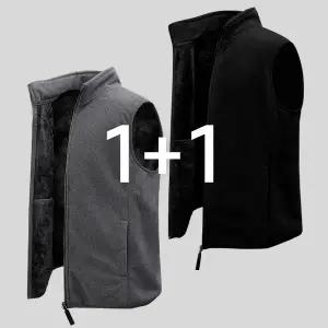 [엠엔씨][MNC] 1+1 남녀공용 베이직 후리스조끼 (MDPD065FG)