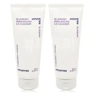 이니스프리 블루베리 리밸런싱 5.5 클렌저 200ml + 200ml